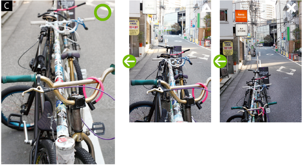 50mm /조리개 우선AE(F7.1, 1/40초)/ ISO 200 / AWB  주연인 자전거에 가장 가까이 간 사진. 열쇠와 컬러풀한 스티커의 색상이 돋보인다.